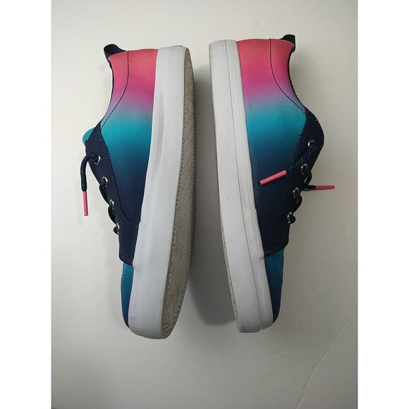 Sperry Woman 5.5M Crest Vibre Blue Ombre Sneakers Top Sliders - Picture 2 of 10